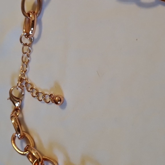 Paparazzi Vintage Rose Tone Trapezoid Necklace. - Picture 2 of 4